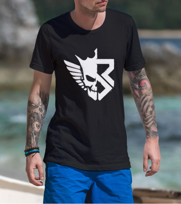 Freakin Nightmare Skull Crown Wings T-Shirt