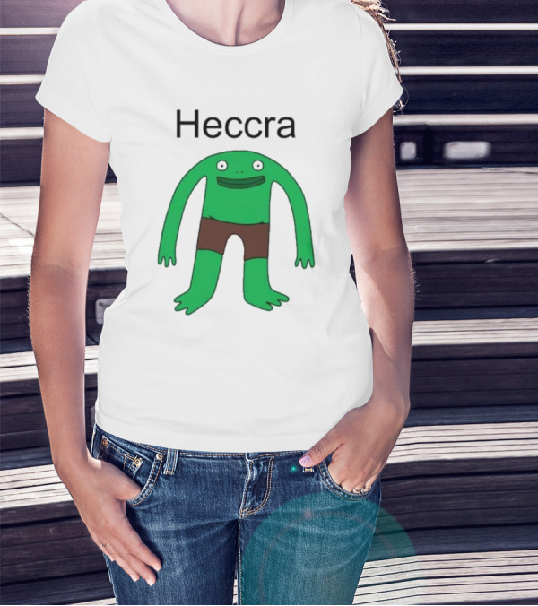 Heccra Mr. Frog Cartoon Character In Brown Shorts T-Shirt