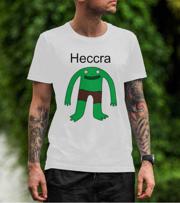 Heccra Mr. Frog Cartoon Character In Brown Shorts T-Shirt
