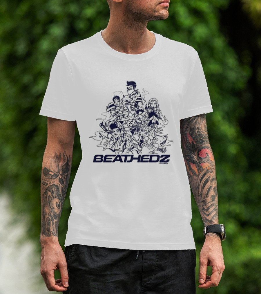 Jase Beathedz Connection 2 Vibrant Characters Doodle T-Shirt