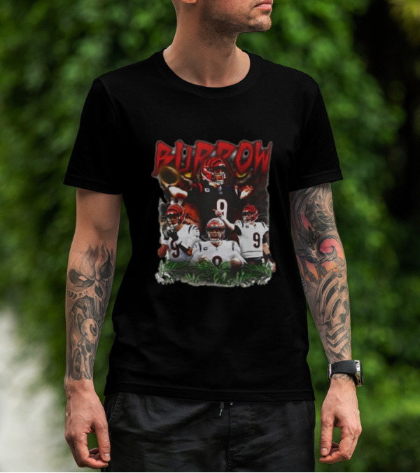 BURROW Bengal Tiger King Football T-Shirt