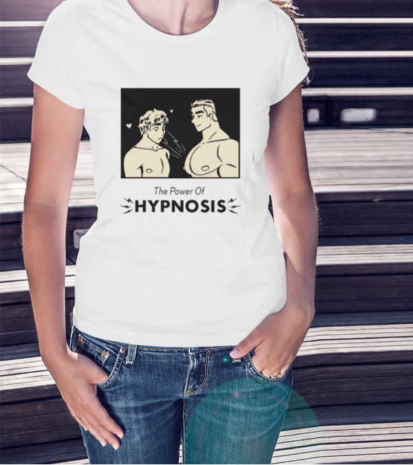 Hypnosis Power With Mesmerized Characters And Heart Symbols T-Shirt