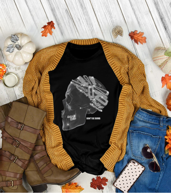 A$AP Rocky American Sabotage Don't Be Dumb Skull With Diamond Accents T-Shirt
