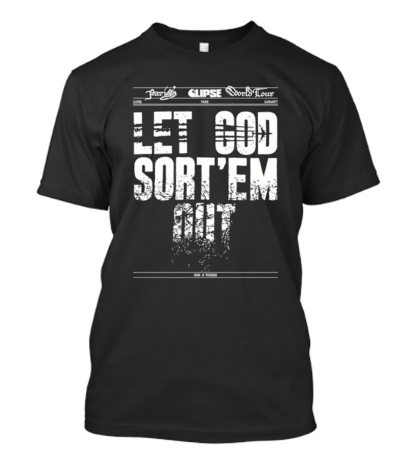 Clipse World Tour Paris Work In Progress Let God Sort'em Out T-Shirt