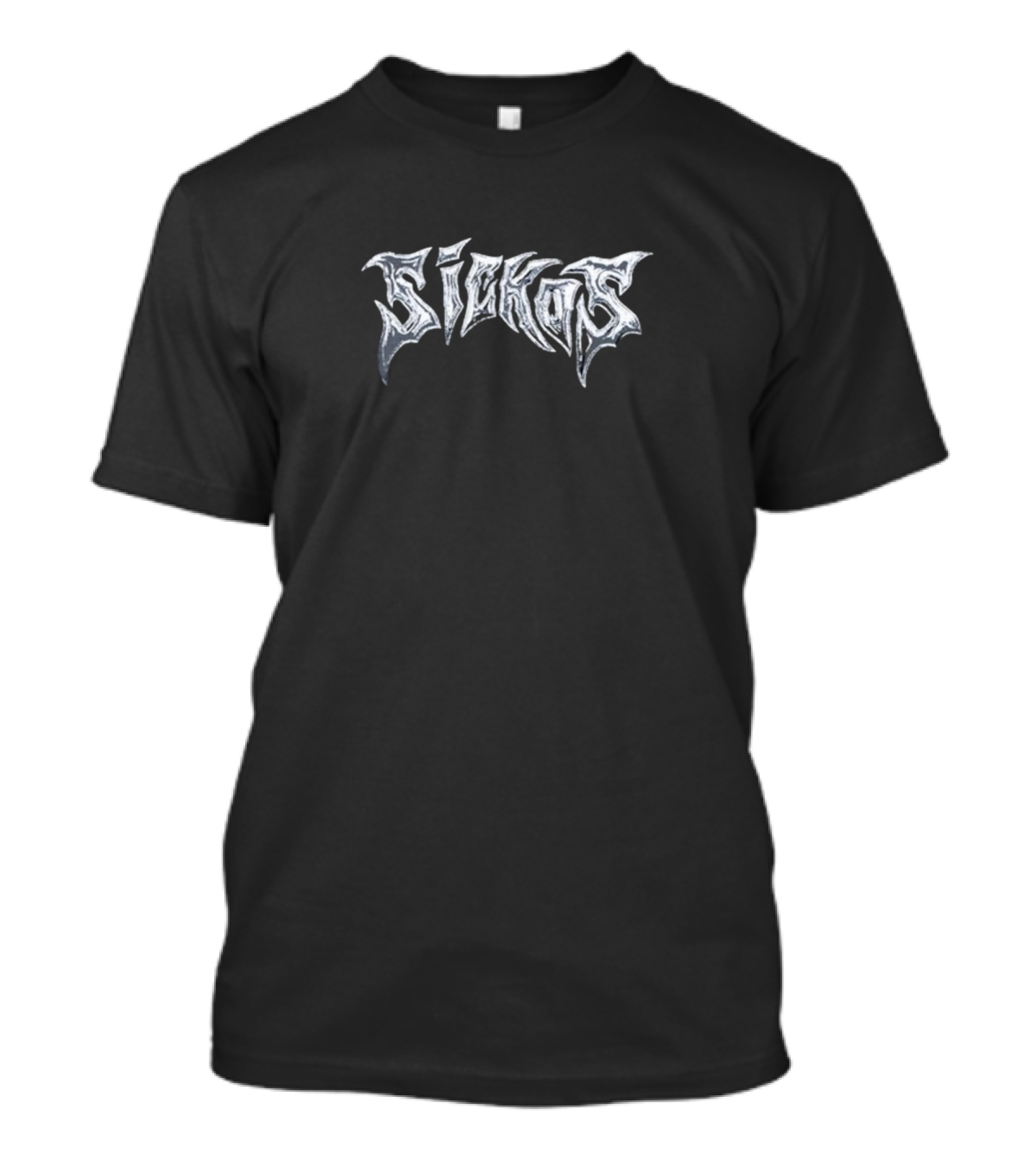 Sickos Chrome Metal Text T-Shirt