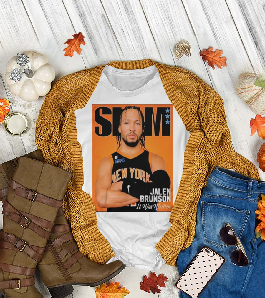 Slam Jalen Brunson New York It Was Written Cover T-Shirt
