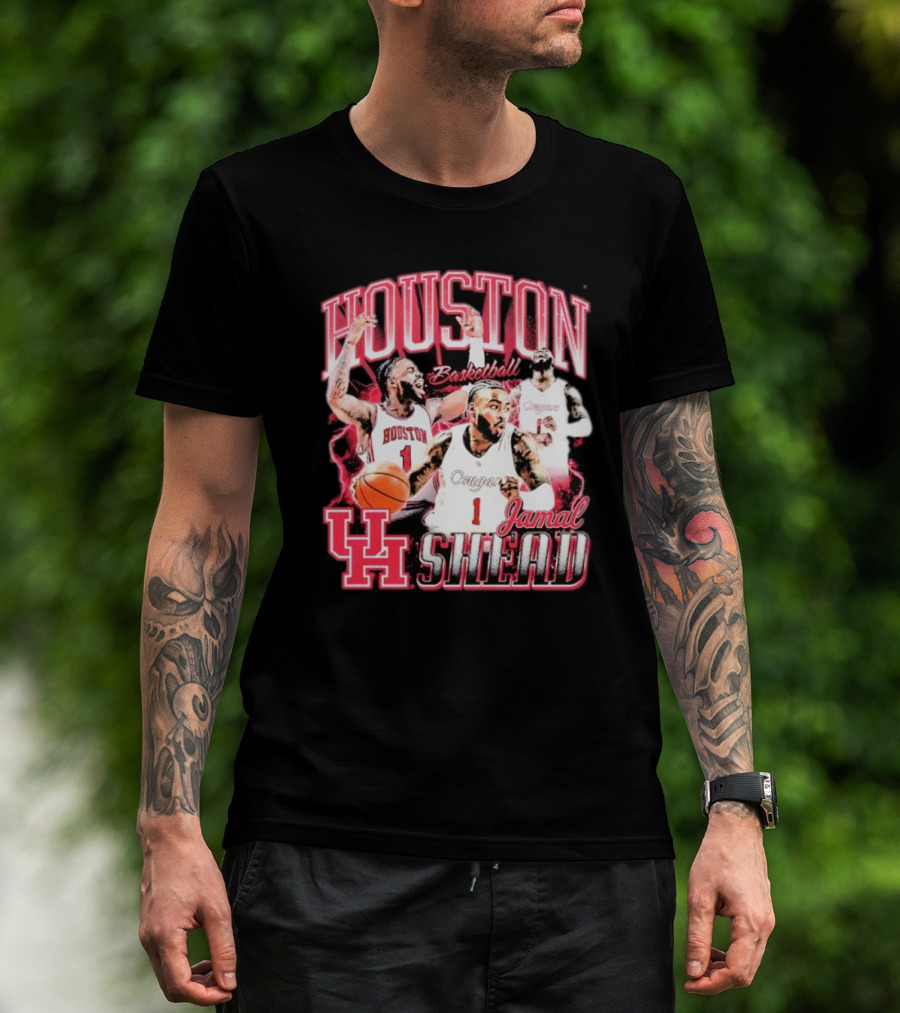 Jamal Shead Houston Cougars Basketball U H T-Shirt