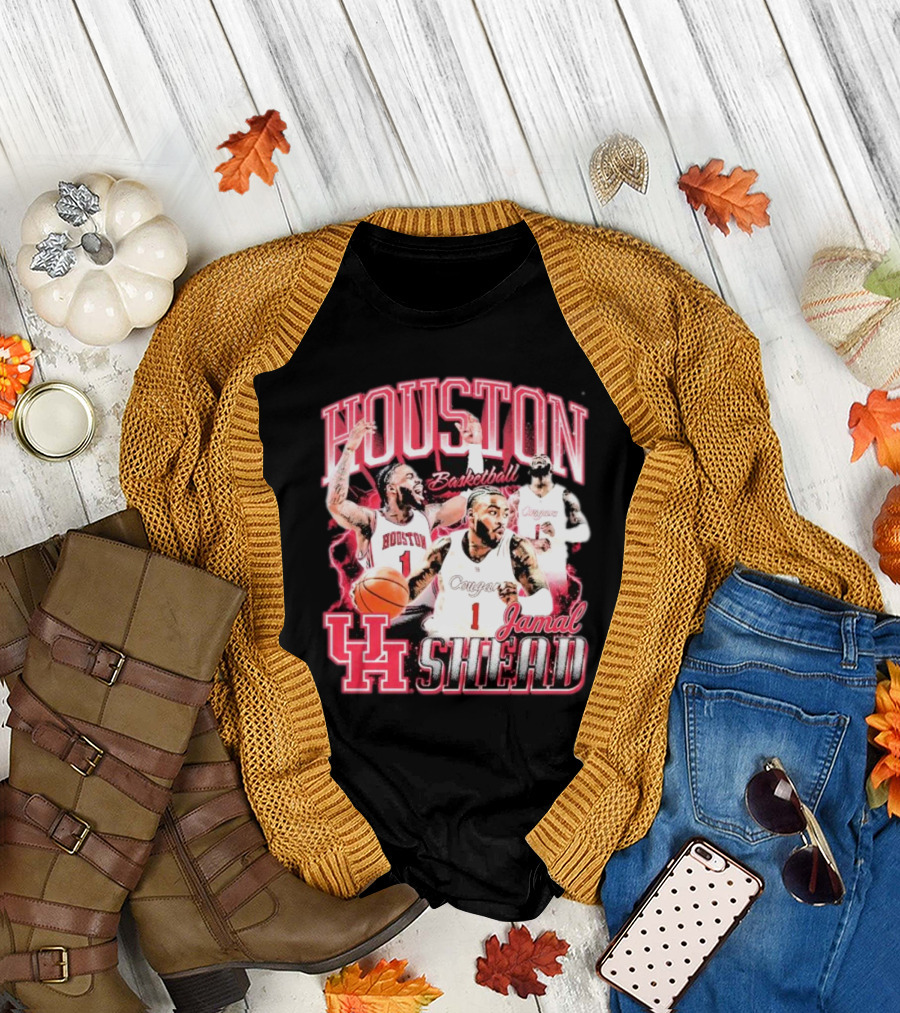 Jamal Shead Houston Cougars Basketball U H T-Shirt