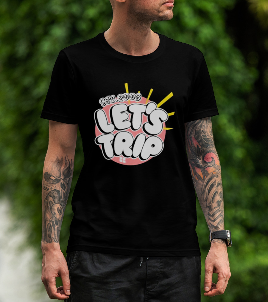 Let's Trip Bubble Est 2003 Sunburst T-Shirt