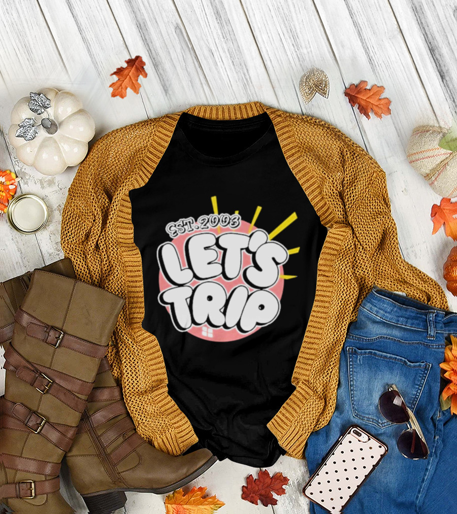 Let's Trip Bubble Est 2003 Sunburst T-Shirt