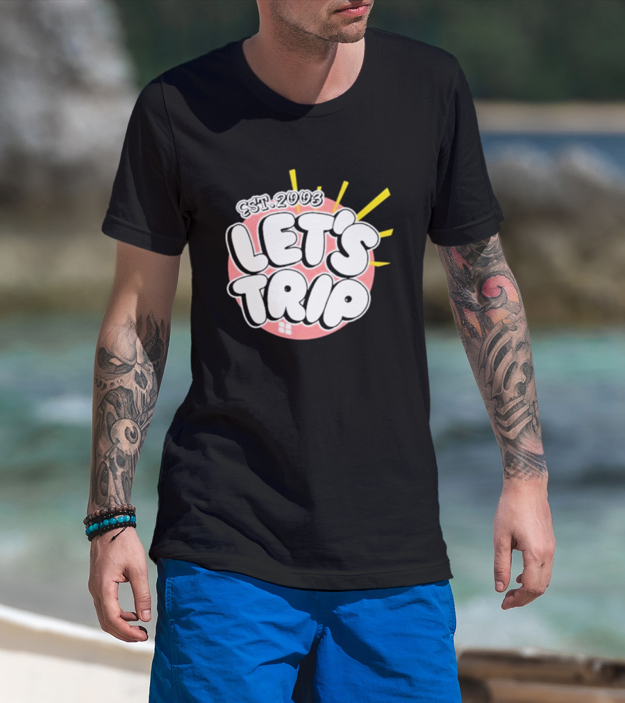 Let's Trip Bubble Est 2003 Sunburst T-Shirt