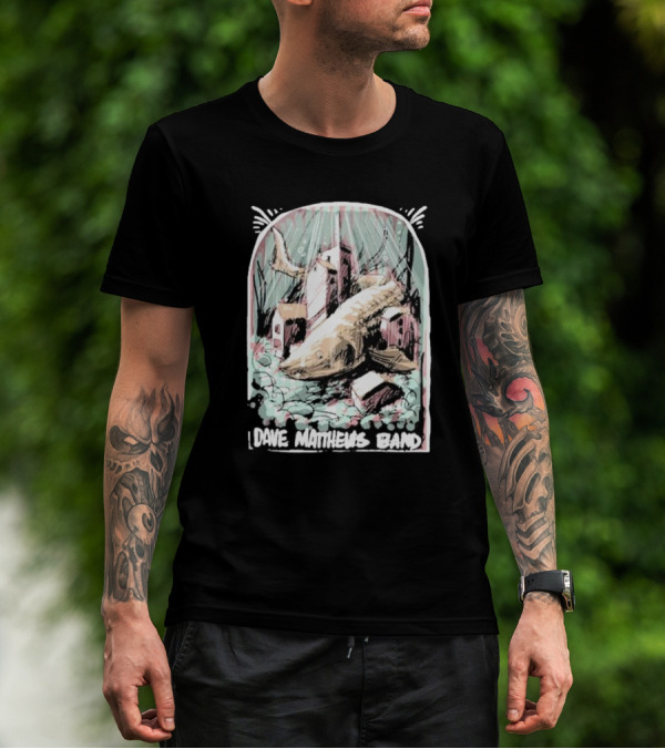 Dave Matthews Band June 26 Surreal Fish And Buildings T-Shirt
