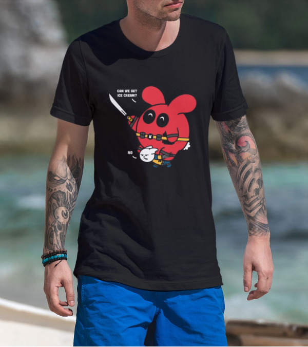 Can We Get Ice Cream No Exclusive Deadpool Rabbit T-Shirt