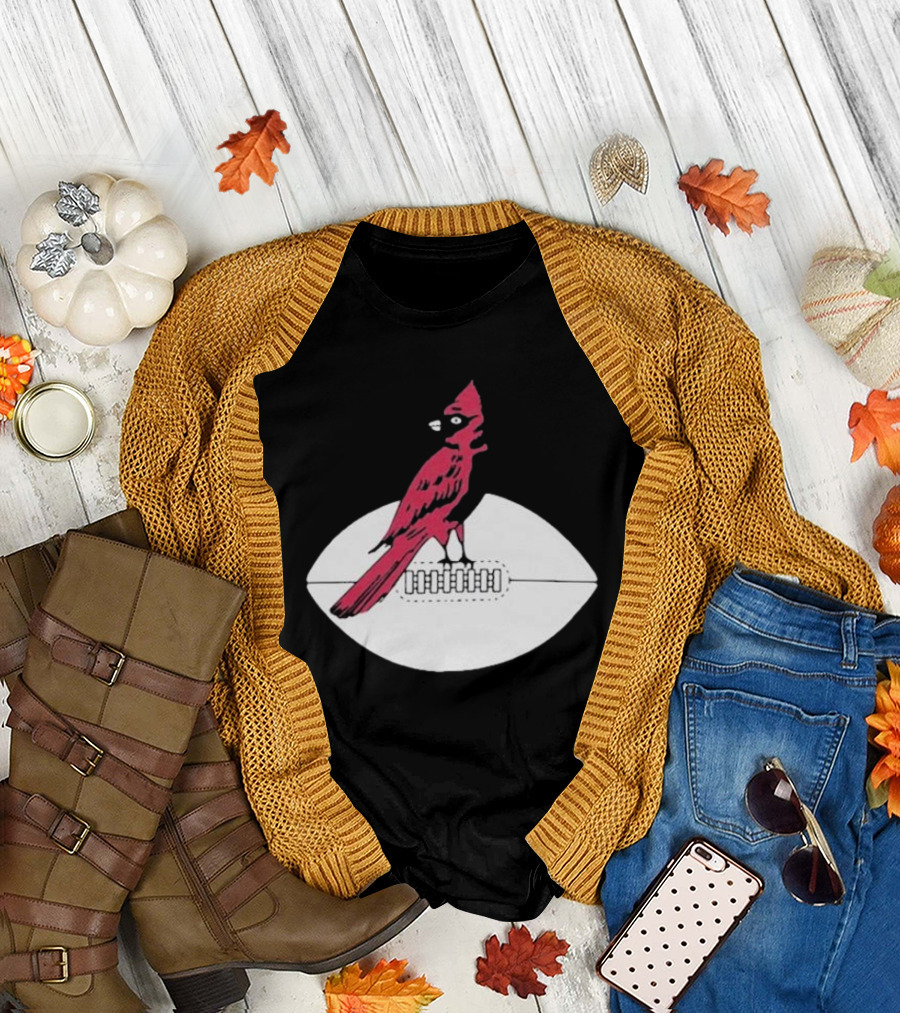 Arizona Cardinals Vintage Cardinal on Football T-Shirt