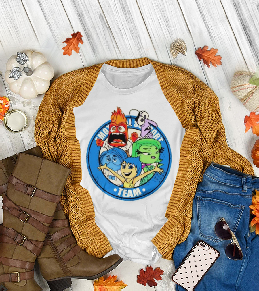 Emotional Support Team Inside Out Characters Riley's Emotions T-Shirt