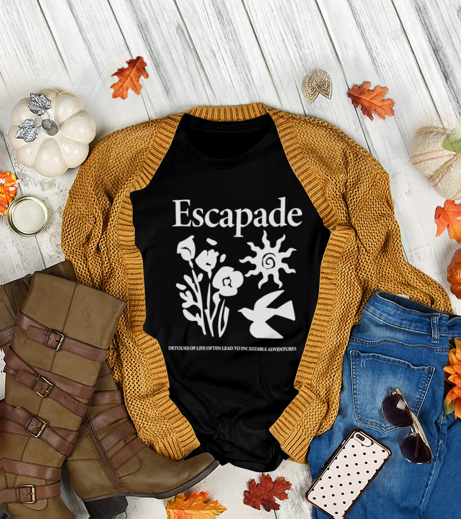Escapade Sunflower Bird Journey Detours Of Life Often Lead To Incredible Adventures T-Shirt