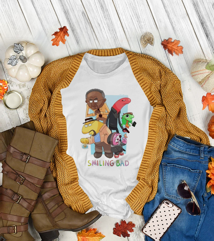 Smiling Bad Characters Joolianee Inspired Cartoon T-Shirt