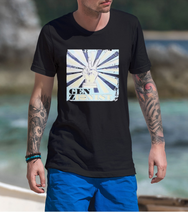 Gen Zionist Peace Sign Victory Hand T-Shirt