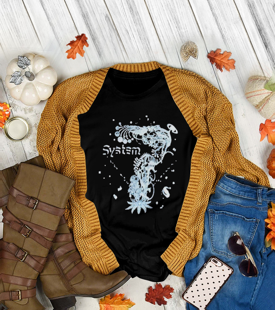 System 7 Unique Floral T-Shirt