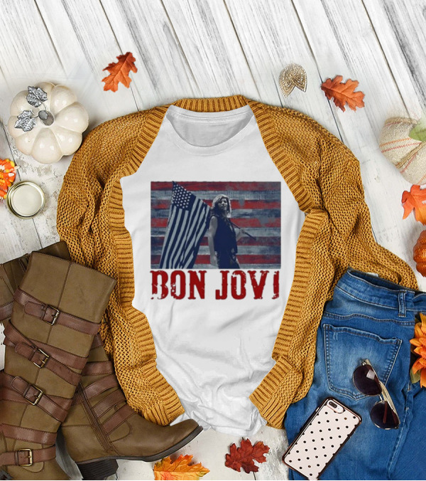 Bon Jovi American Flag T-Shirt