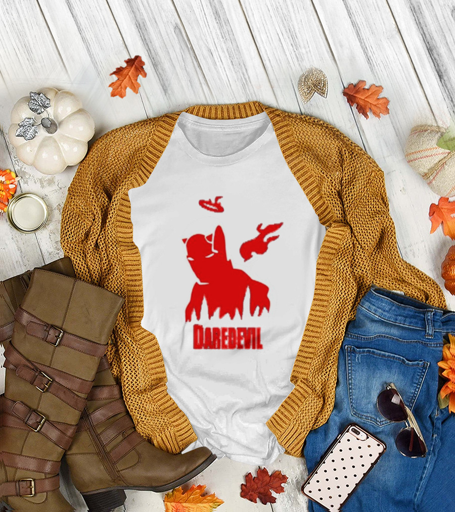 Daredevil Born Again Marvel Studios Iconic Red Flame T-Shirt