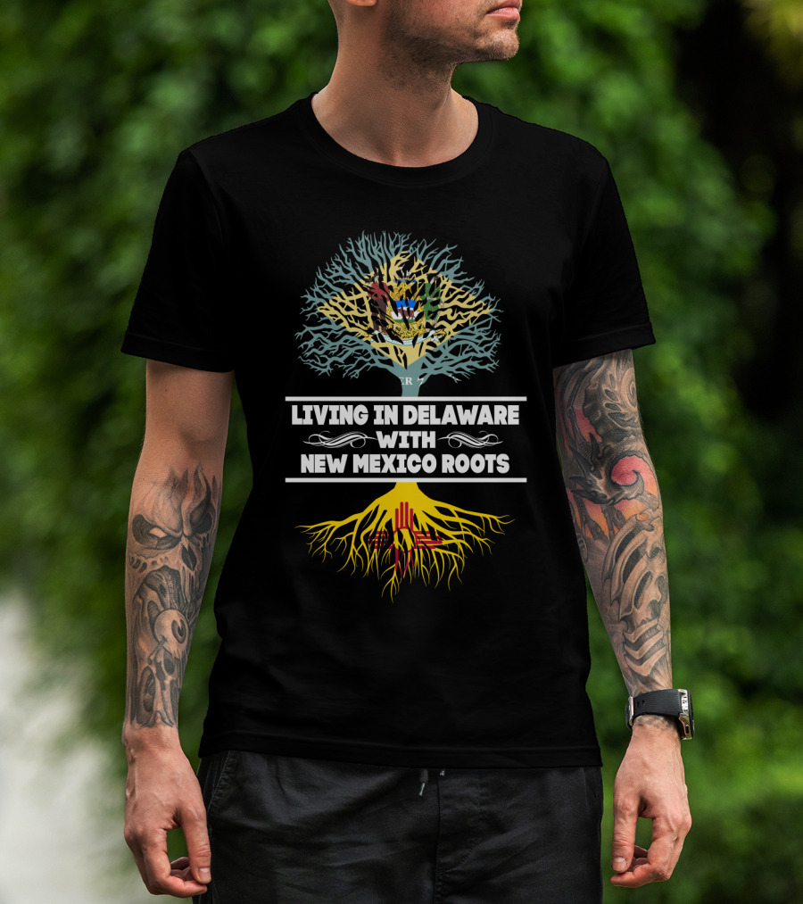 Delaware Life New Mexico Heritage Tree Design Roots T-Shirt