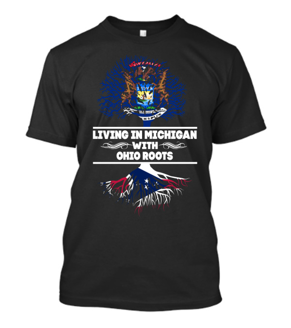 Michigan And Ohio Heritage: Embracing Roots With State Symbols T-Shirt
