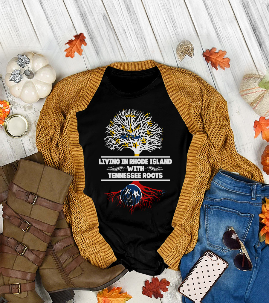 Rhode Island Life Tennessee Tree Roots T-Shirt