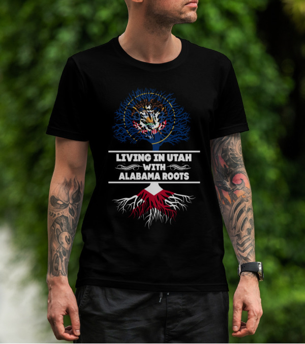 Utah Resident Proud Of Deep Alabama Heritage With State Emblem Tree T-Shirt