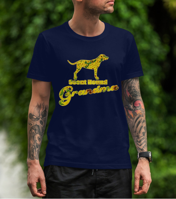 Scent Hound Grandma Sunflower Dog T-Shirt