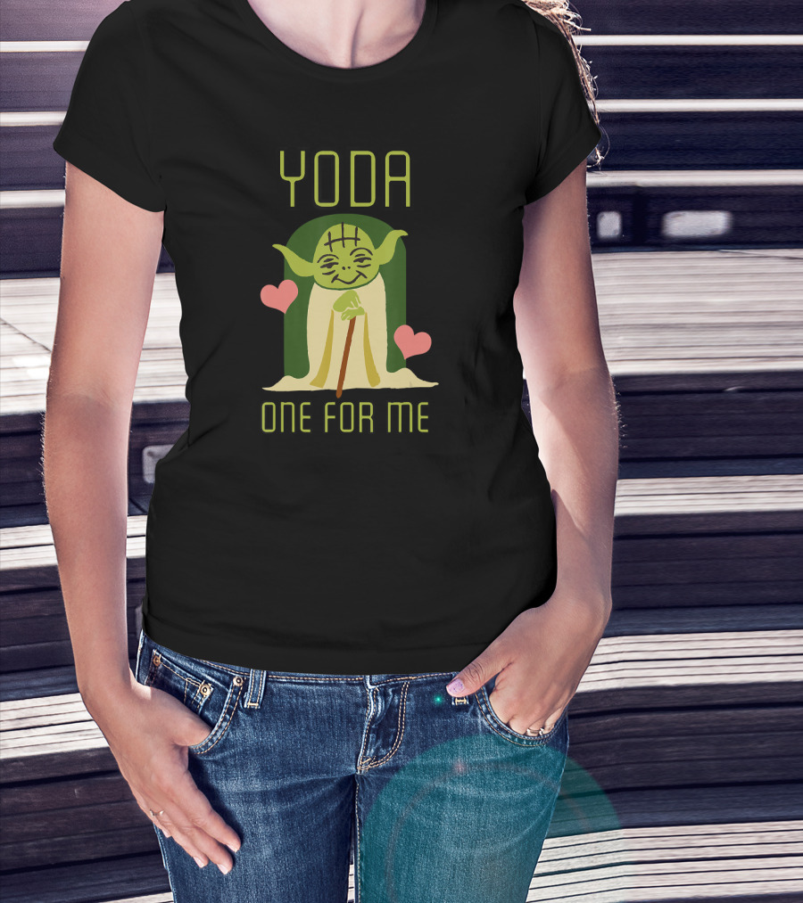 Star Wars The Mandalorian Yoda One For Me Hearts T-Shirt