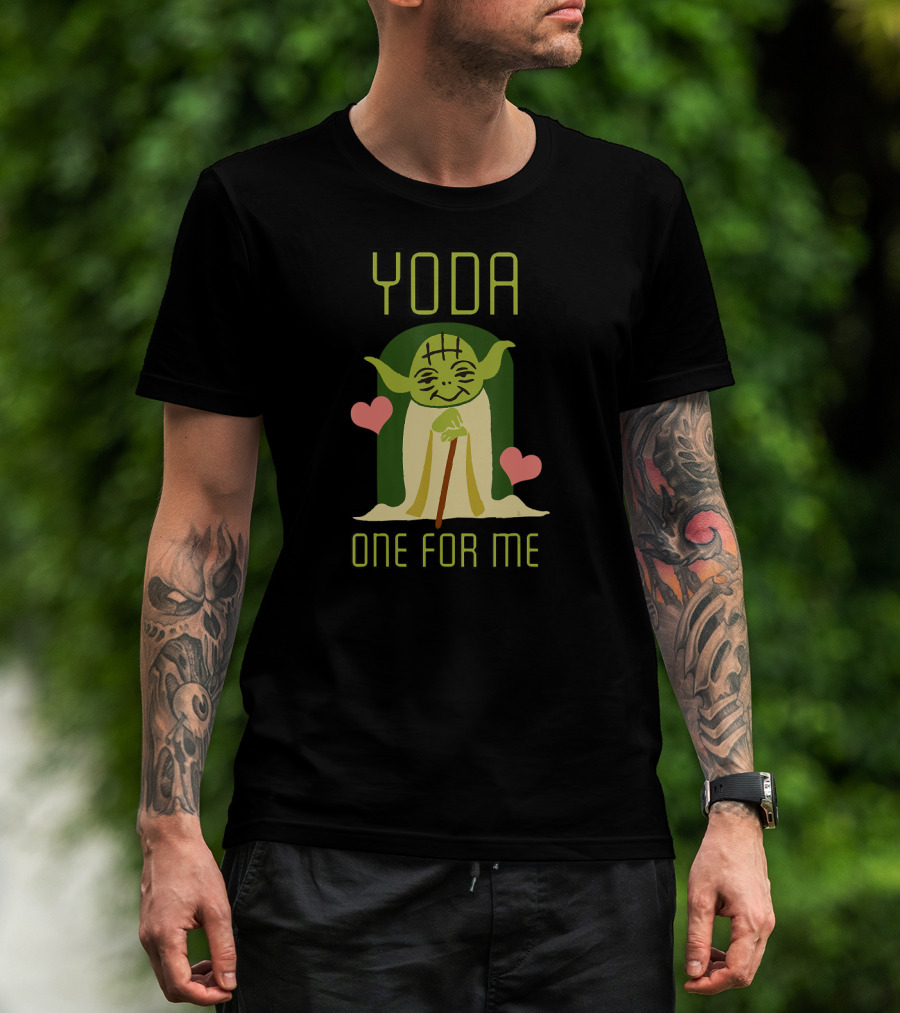 Star Wars The Mandalorian Yoda One For Me Hearts T-Shirt