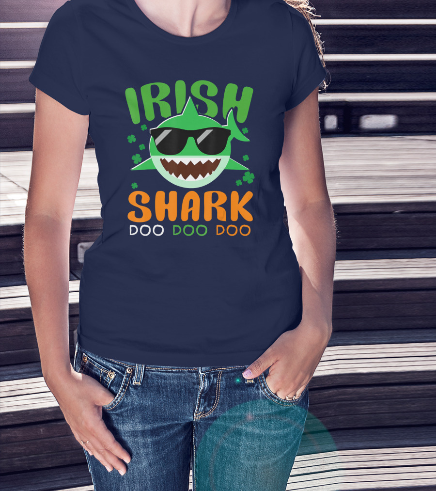 Irish Shark Doo Doo Doo St Patricks Day T-Shirt