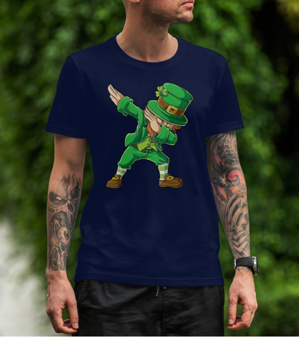 St Patricks Day Leprechaun Dabbing Boys Dab T-Shirt