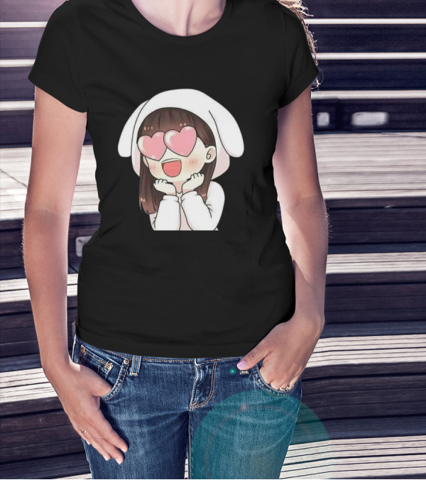 Chibi Totoro My Neighbor Totoro Slim Fit Mens Printed Sale Heart Eyes T-Shirt