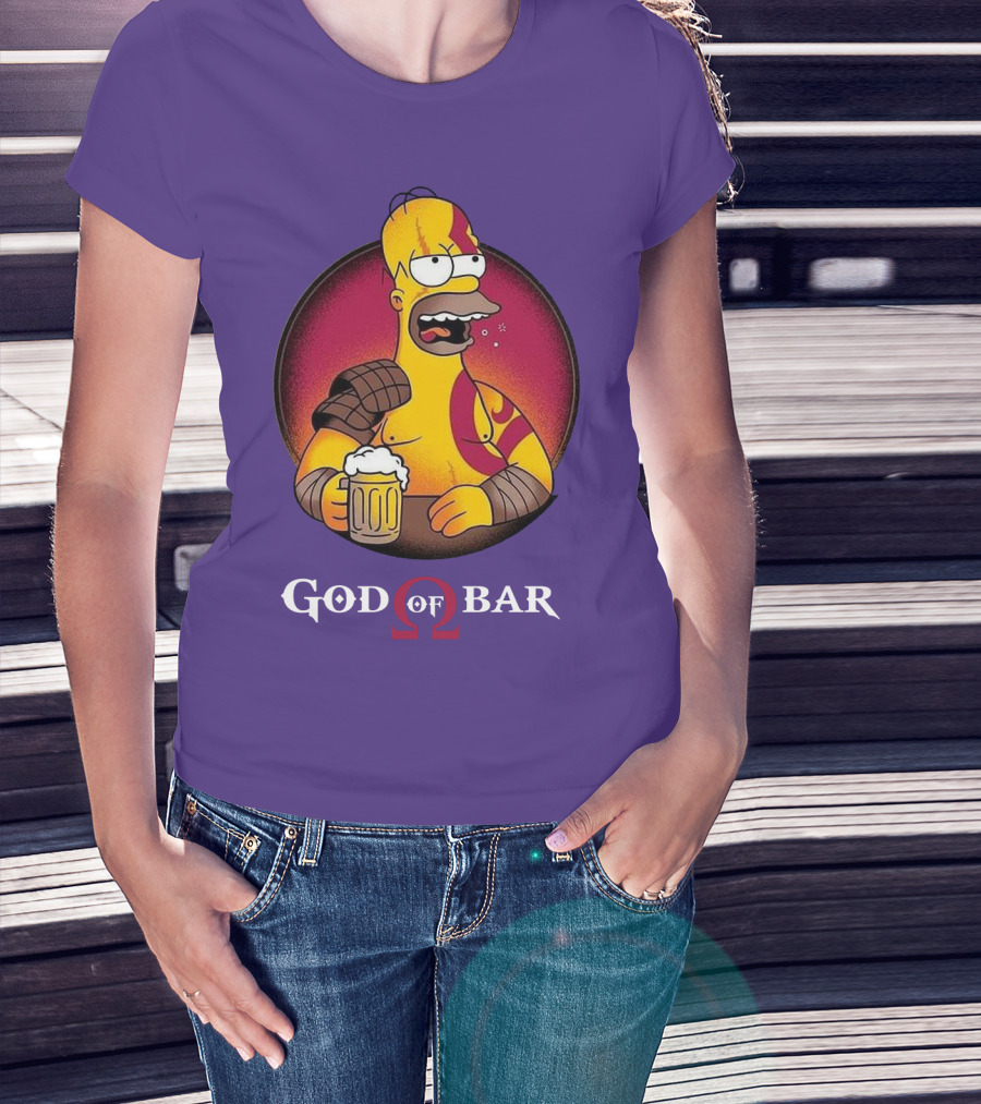God Of Bar Homer Kratos Mashup T-Shirt