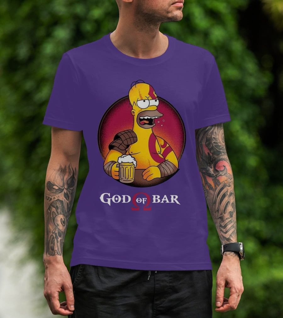 God Of Bar Homer Kratos Mashup T-Shirt