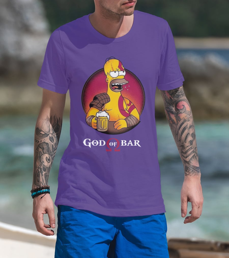 God Of Bar Homer Kratos Mashup T-Shirt