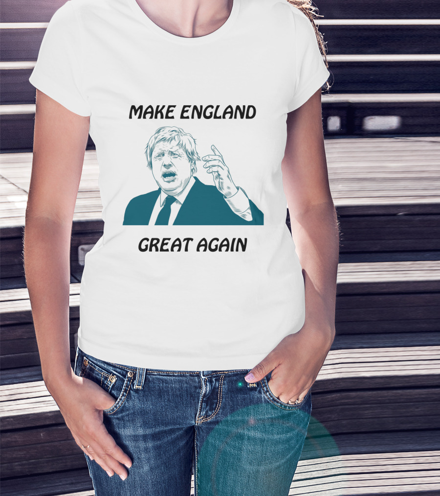 Boris Johnson Make England Great Again Political Commentary Caricature T-Shirt