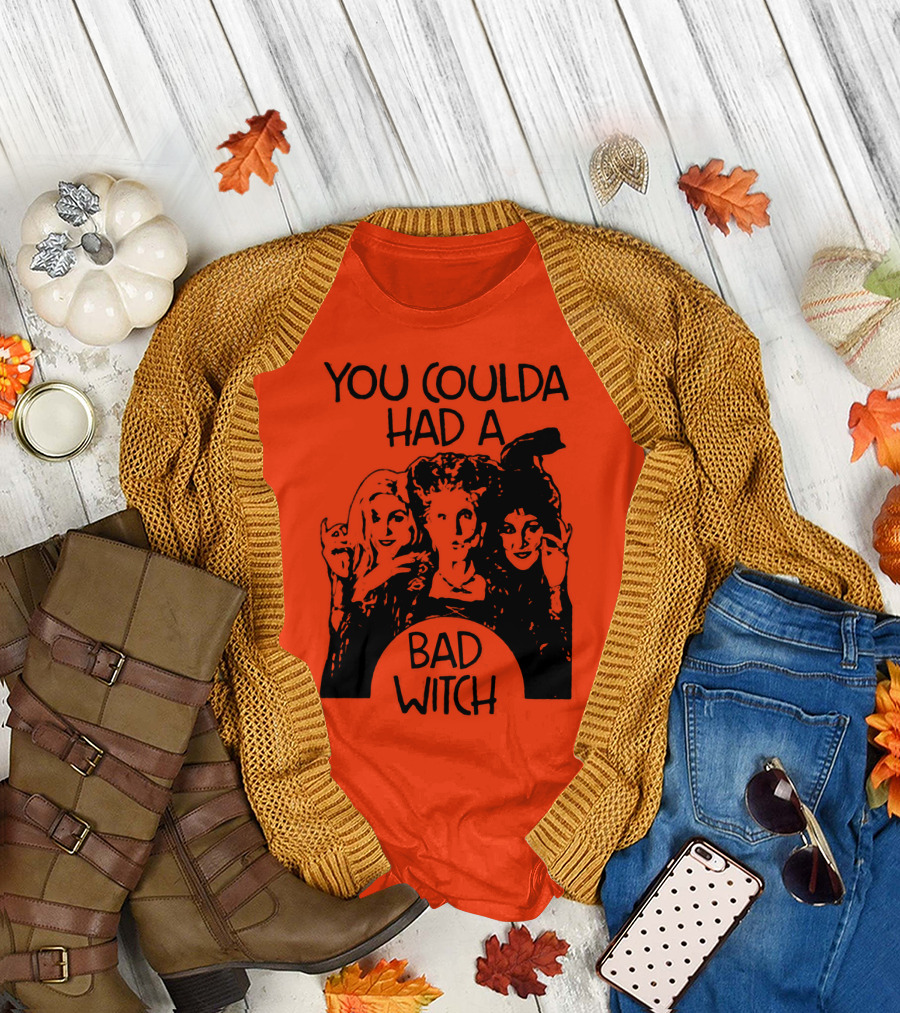 Hocus Pocus You Coulda Had a Bad Witch Sanderson Sisters Halloween Magic T-Shirt