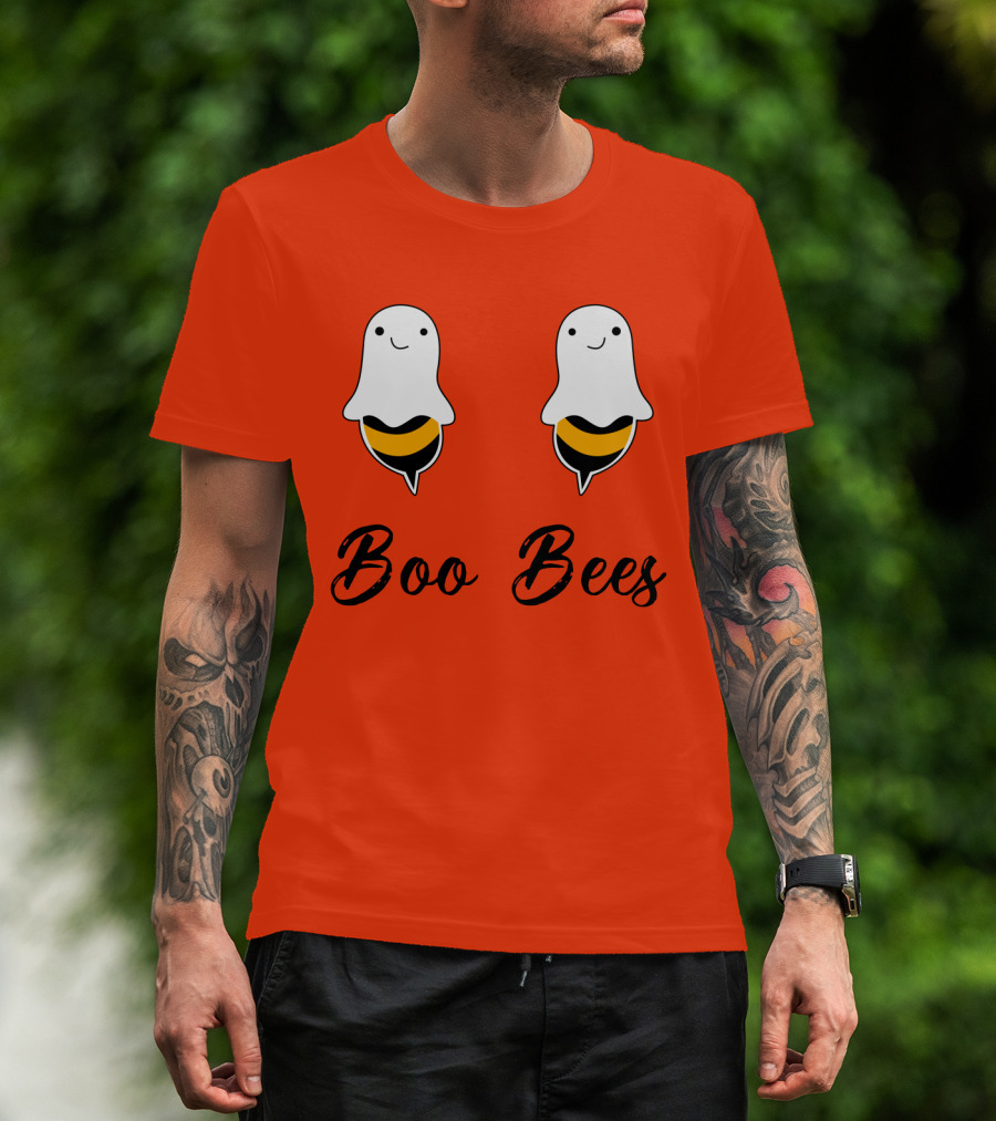 Boo Bees Funny Ghost Bee Pun Halloween T-Shirt