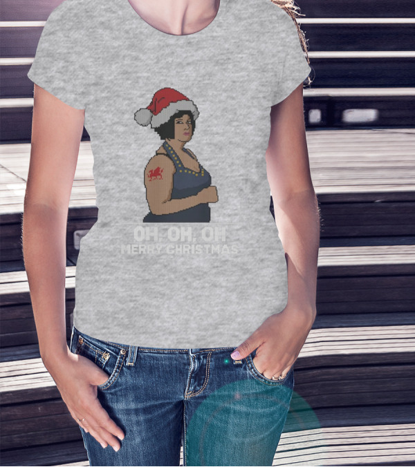 Nessa Oh Oh Oh Merry Christmas Santa Hat Jumper T-Shirt