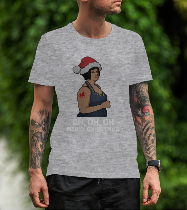 Nessa Oh Oh Oh Merry Christmas Santa Hat Jumper T-Shirt