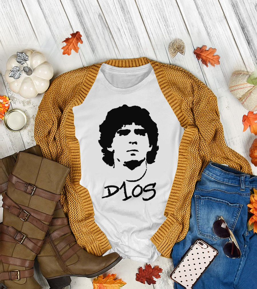 Diego Maradona D1OS Iconic Portrait Legend T-Shirt