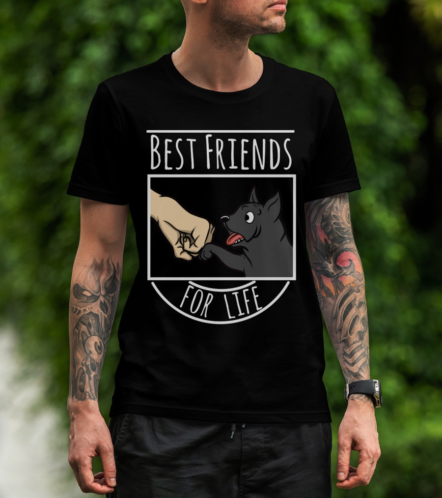 Best Friends For Life Cane Corso Dog Fist Bump T-Shirt