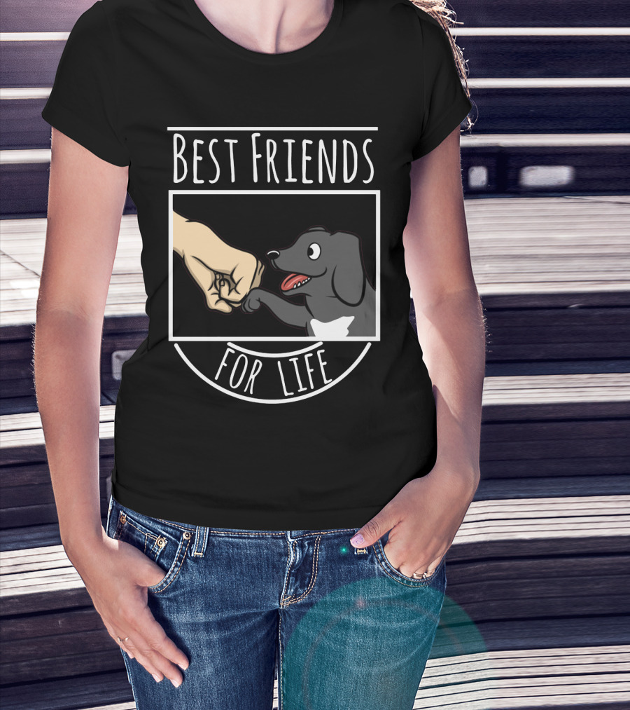 Best Friends For Life Great Dane Fist Bump Dog Companion T-Shirt