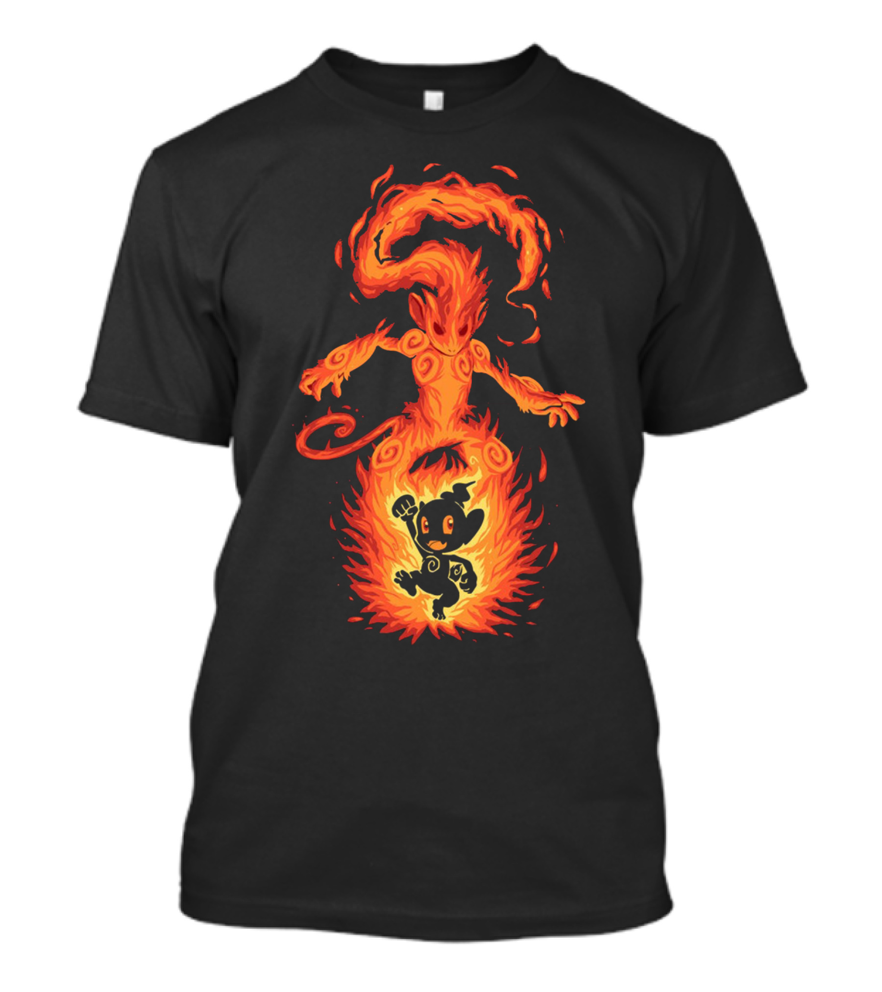 EVOLUTION POKEMON CHIMCHAR INFERNAPE EMBER TRANSFORMATION T-Shirt