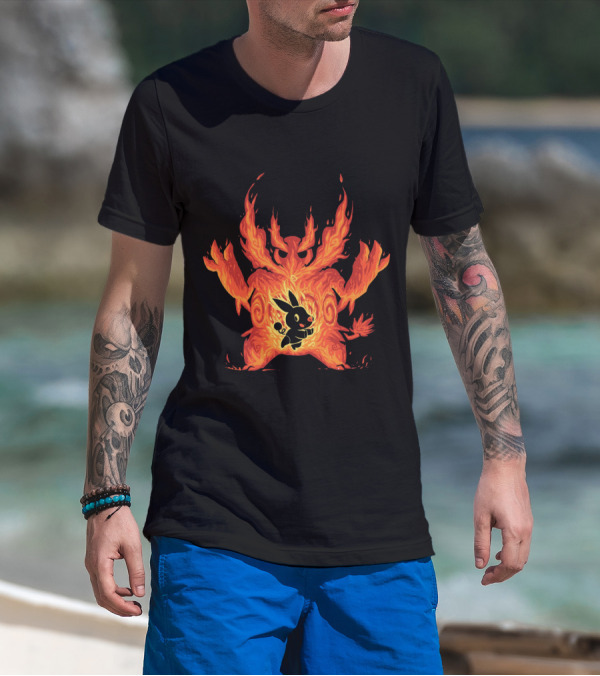 POKEMON TEPIG INTO EMBOAR FLAME EVOLUTION T-Shirt