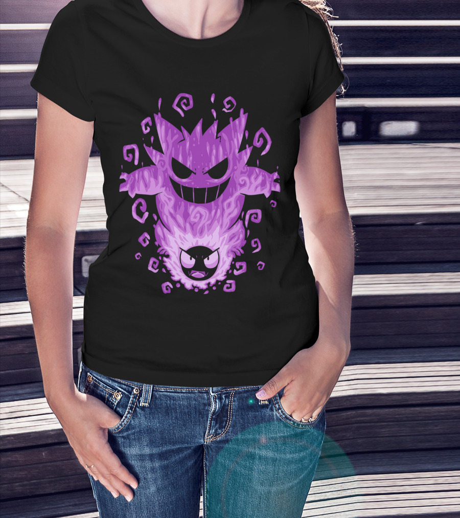 Evolution Pokemon Gengar Gastly T-Shirt