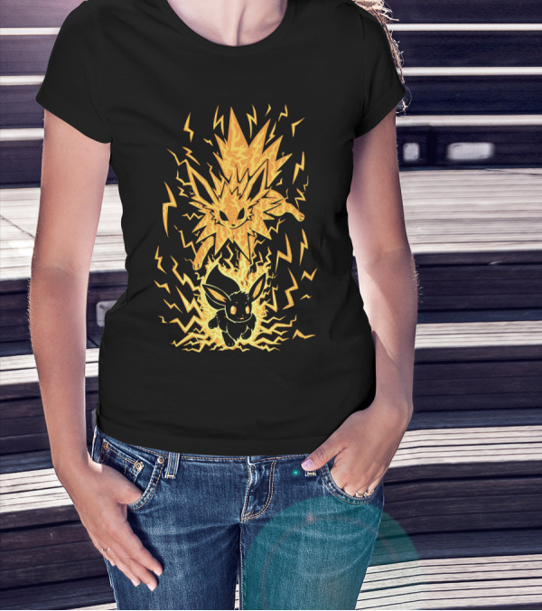 EVOLUTION POKEMON JOLTEON ELECTRIC EEVEE TRANSFORMATION T-Shirt
